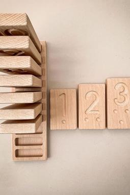 Nummer Tellen Blokken Montessori Leermiddel