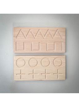 The Little Coach House Prewriting Board Montessori Learning Resource