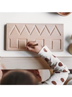 The Little Coach House Prewriting Board Montessori Learning Resource