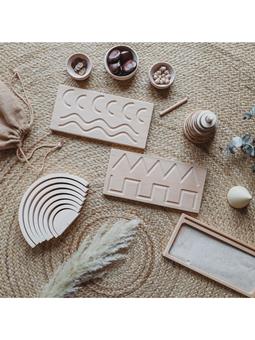 The Little Coach House Prewriting Board Montessori Learning Resource