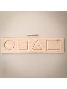 The Little Coach House Shape Board Montessori Learning Resource