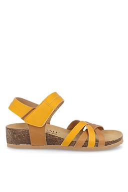Wedge Sandals Ilaria Ochre Yellow