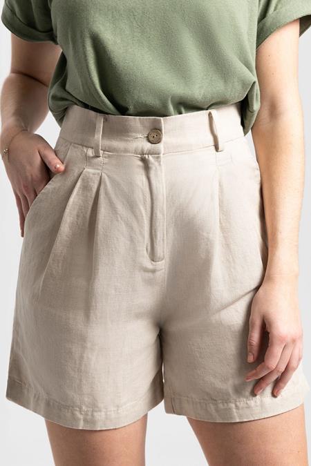 Kuyichi: Shorts Sofia Sand Melange Beige