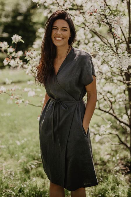 AmourLinen: Wickelkleid Oli...