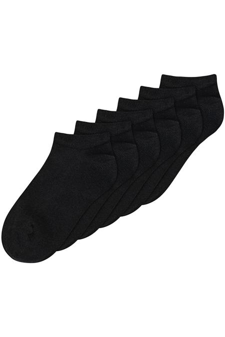 Multipack 6x Sneaker Socks Black