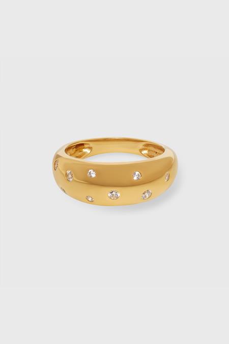 Ring Bold Sparkle Gold