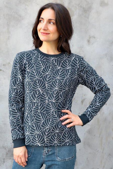 Pullover Botanical Navy