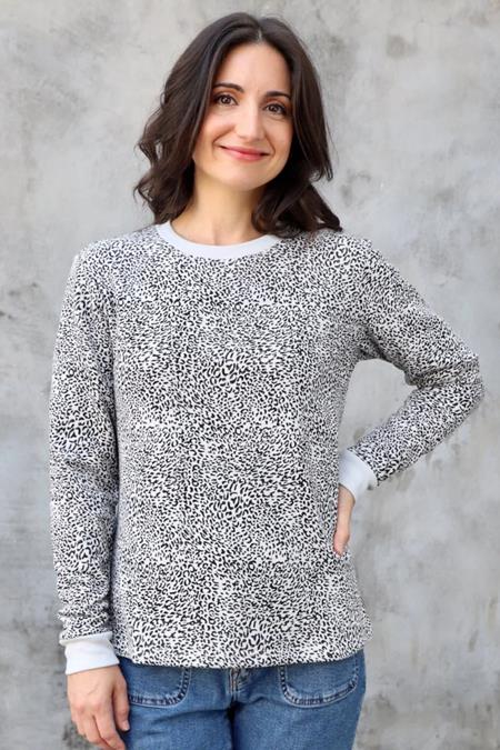 Pullover Mit Leopardenmuster 