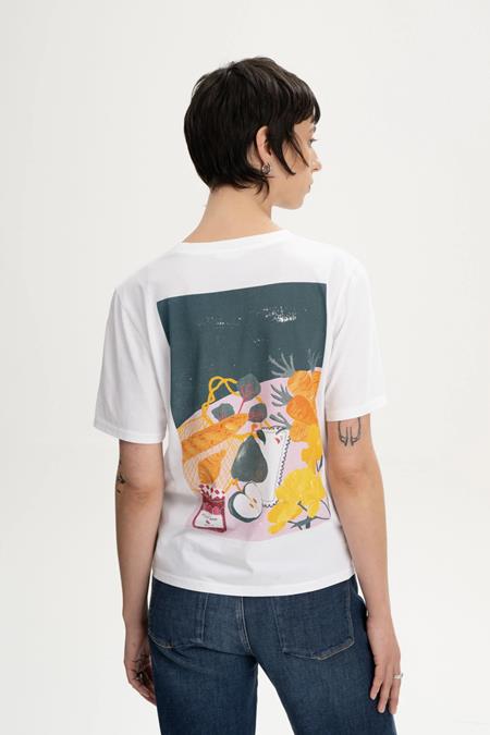 T-Shirt Atelier Mave Artist Edition White Print Picnic