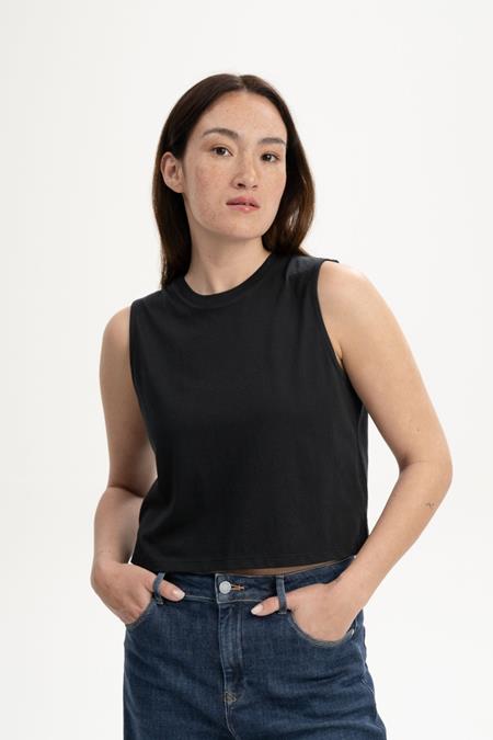 Tank Top Cropped Rushi Black