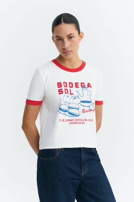 Thinking MU: T-Shirt Zowie R Weingut Kontrast Rot/ Weiß