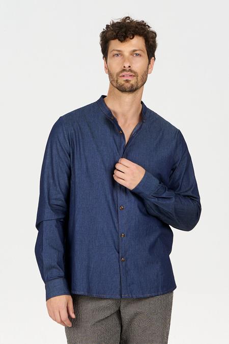 Shirt Robbie Chambray Mid Wash Blue