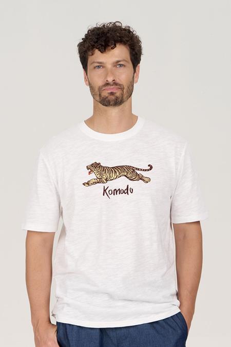 KOMODO: T-Shirt Le Tigre White