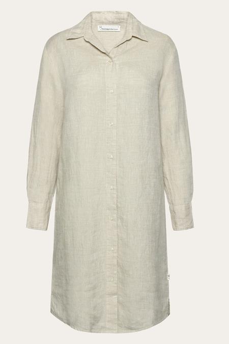 KnowledgeCotton Apparel: Dress Classic Light Feather Gray