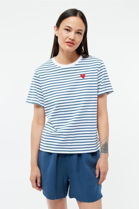 Givn: T-Shirt Julia Blazing Blauw/Wit 