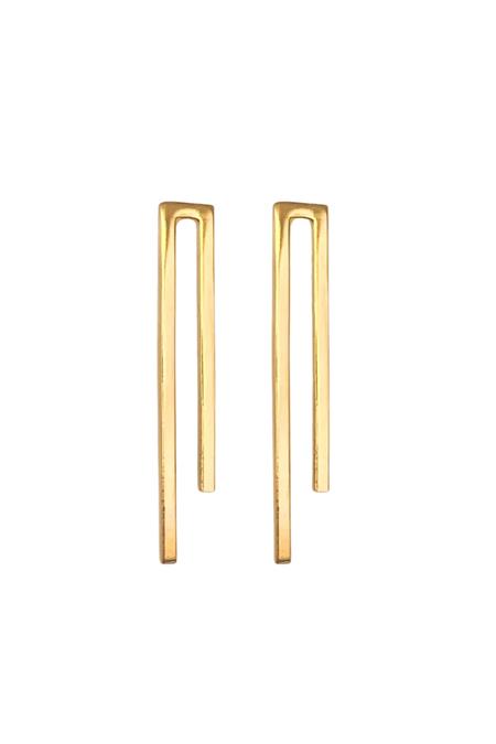 Les Reines: Ohrringe Great Dignity 24k Vergoldet Les Reines: Ohrringe Great Dignity 24k Vergoldet