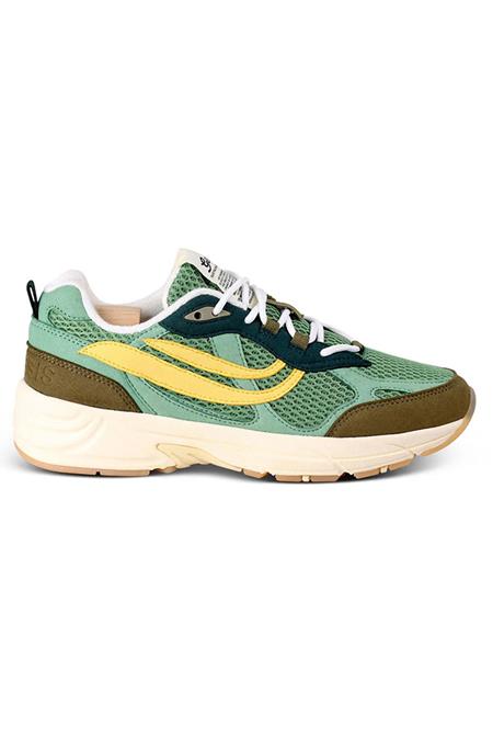 Genesis: Sneakers G-Eco 99 Multi Olijfgroen Geel