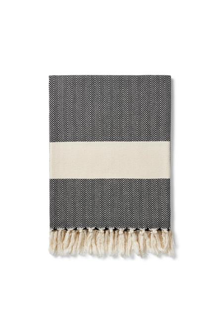 Peshtemal Ferah Tinte Schwarz 100 X 180 Cm