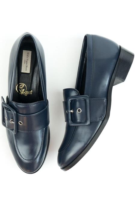 Loafers Buckle Dark Blue from Shop Like You Give a Damn