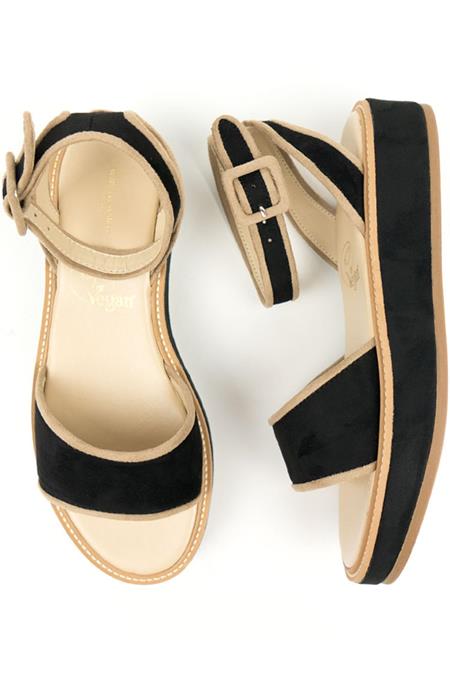Sandalen Beige & Schwarz