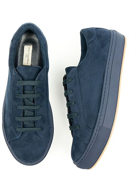 Sneakers Dark Blue Vegan Suede from Shop Like You Give a Damn