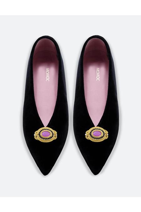 Ballerina Flats Bijou Rose