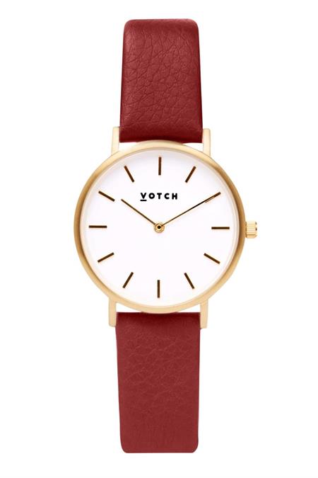 Watch Petite Ruby Red & Gold