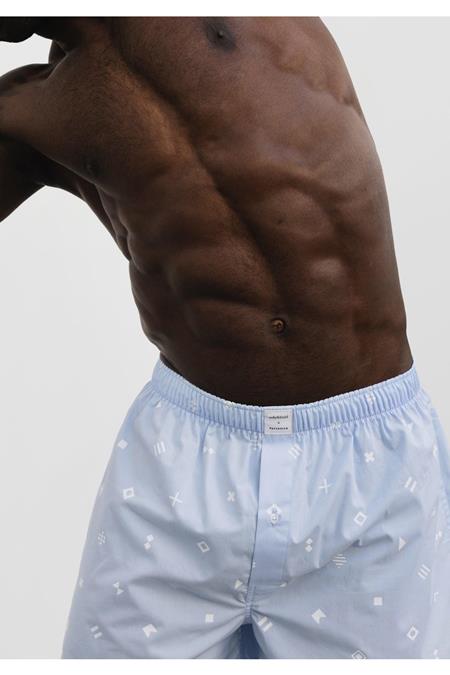 erlich textil: Boxer Jasper Flag Alphabet Light Blue
