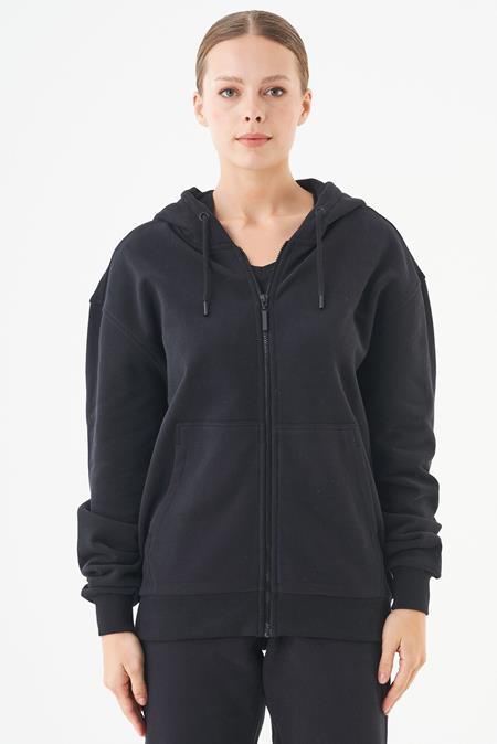 Sweatvest Junda Zwart