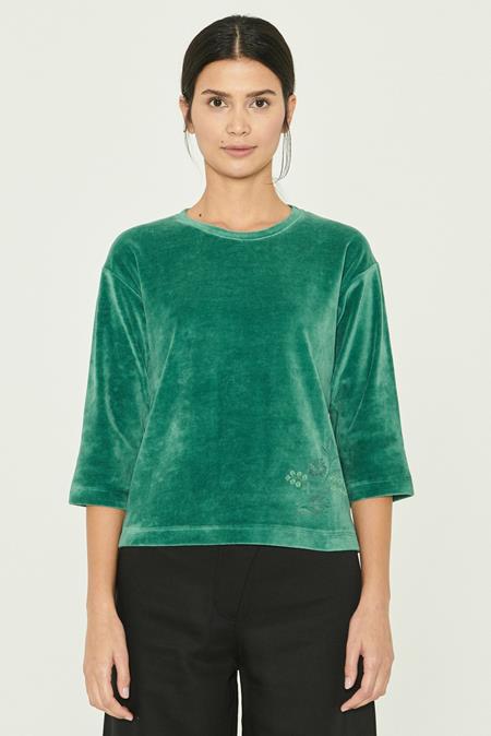 Velvet Top Embroidery Seaweed