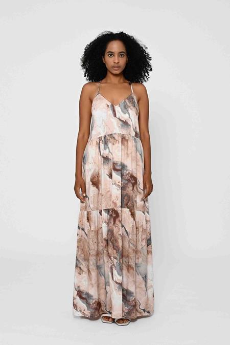 Maxikleid Tapajo Marmor