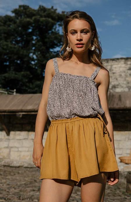 J LABEL: Top Rashika Dierenprint