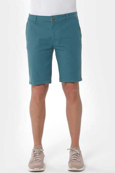 Chino Shorts Slim Petrol Green
