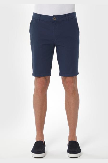 Chino Shorts Slim Navy Blue
