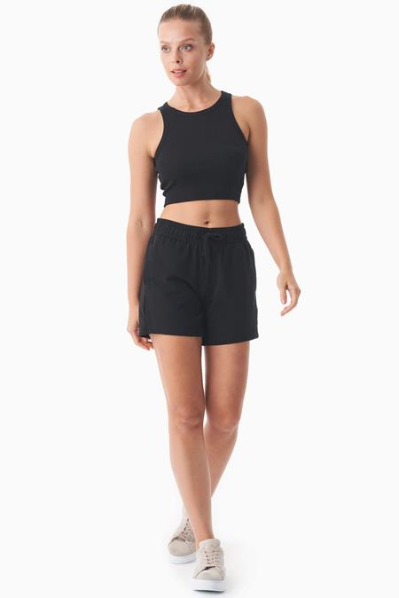 ORGANICATION: Sabbrina Lightweight Organic Cotton Sweatshorts Black ORGANICATION: Sabbrina Lightweight Organic Cotton Sweatshorts Black