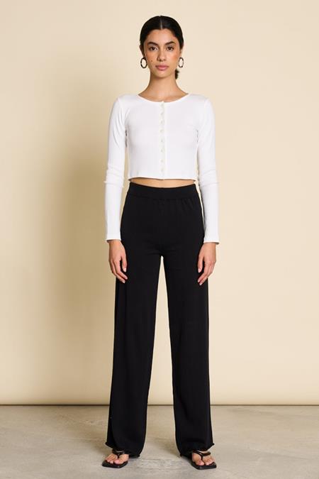 Gebreide Broek Ana Zwart