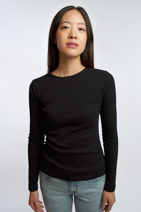 Honest Basics: Ribbed Longslee...