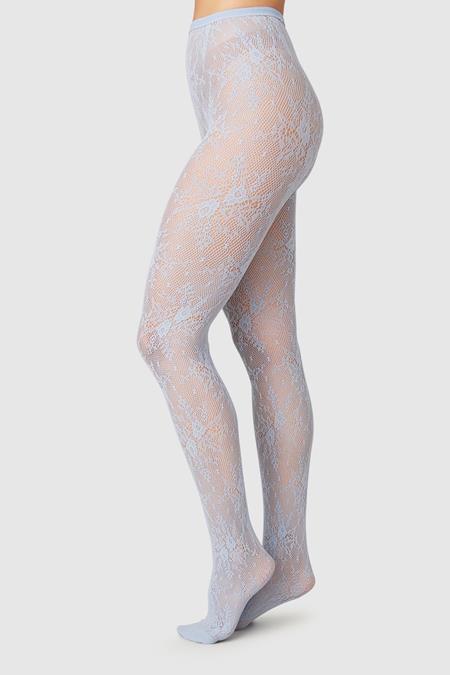Swedish Stockings: Kanten Panty Rosa Dusty Blue