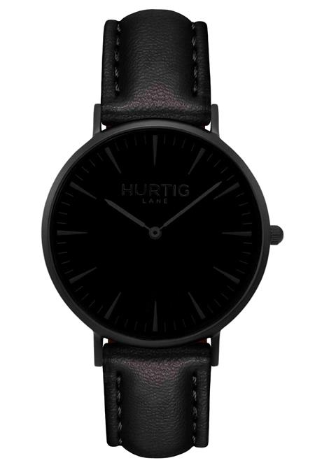 Watch Mykonos Cactus Leather  All Black & Black