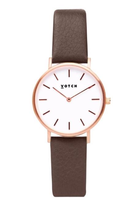 Votch: Uhr Petite Rose Gold & Braun