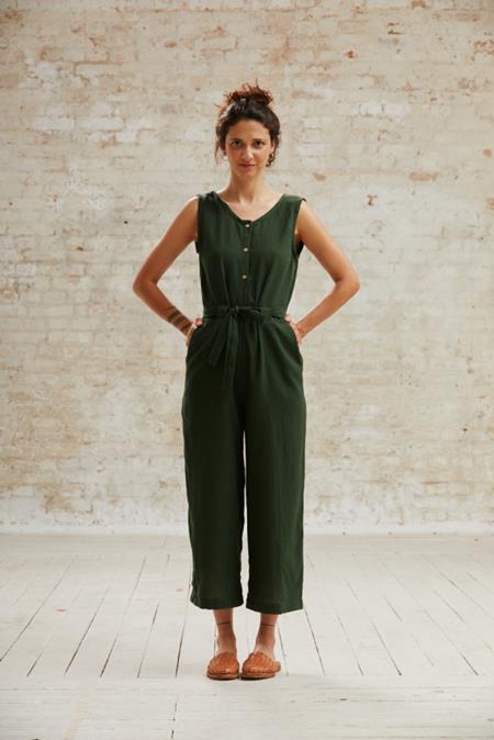 Jumpsuit Daksha Olijfgroen