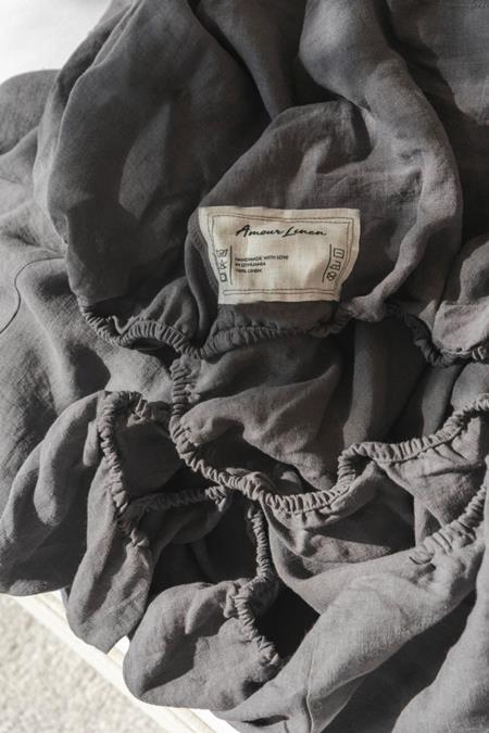 AmourLinen: Spannbetttuch H...