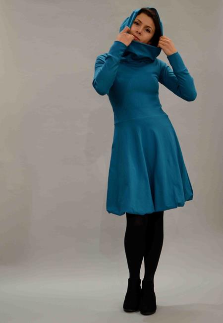 ManduTrap Balloon Dress With Hood Petrol
