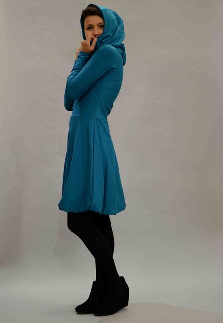 ManduTrap Balloon Dress With Hood Petrol