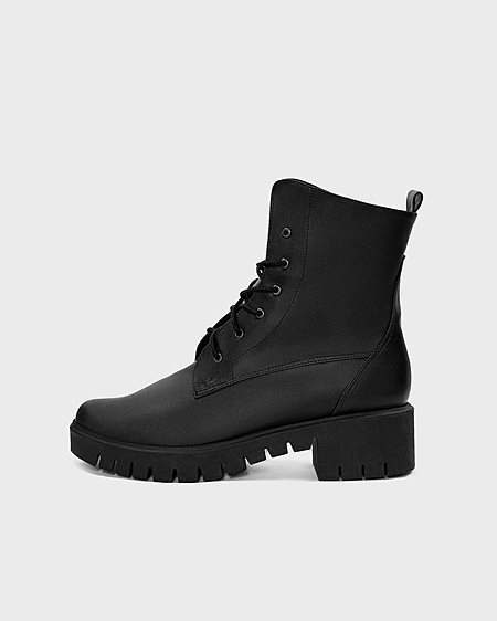 Lace-Up Boots Classic Black via Shop Like You Give a Damn