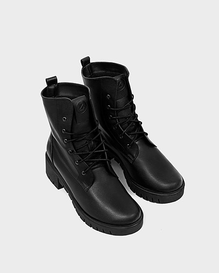 Lace-Up Boots Classic Black from Shop Like You Give a Damn