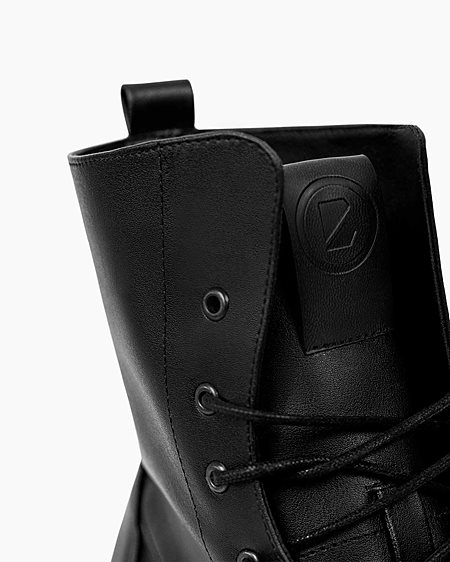 Lace-Up Boots Classic Black from Shop Like You Give a Damn