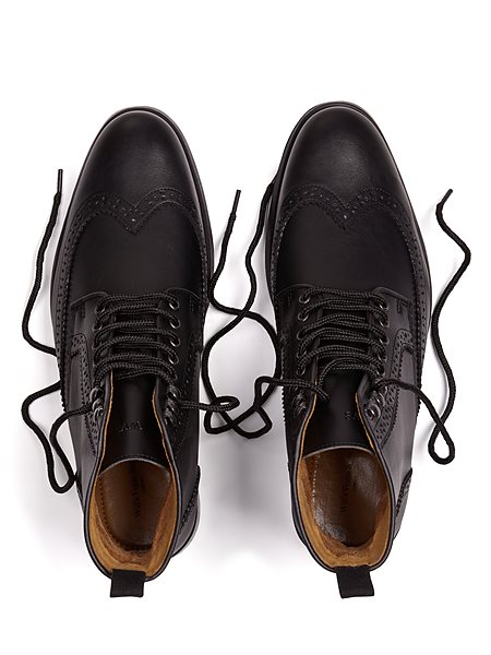 Men's Brogue Boots Black from Shop Like You Give a Damn