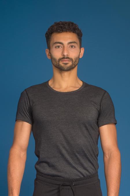 Core T-Shirt Schwarz Melange