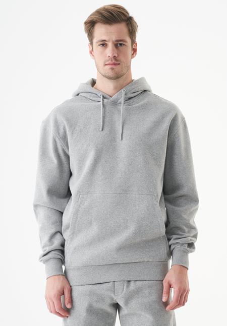 Unisex Hoodie Organic Cotton Halki Light Grey